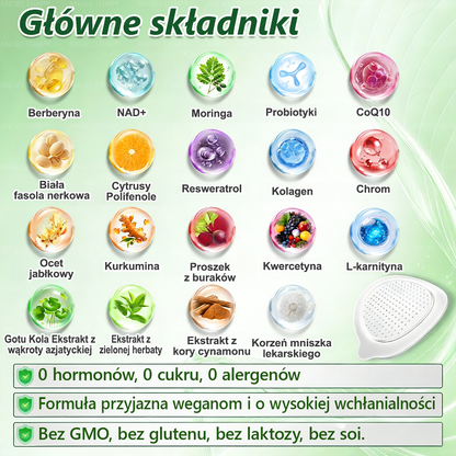 🎀ANGELTRAP® Moringa × Berberyna × AMPK 10-w-1 Wsparcie metaboliczne, plaster z nanotechnologią mikroigłową 🇵🇱(Wystarczy raz dziennie, widoczne efekty w 7 dni) ✅ Na otyłość, wiotką skórę, cukrzycę, bezdech senny, problemy ze stawami i wiele innych