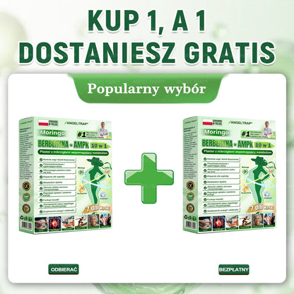 🎀ANGELTRAP® Moringa × Berberyna × AMPK 10-w-1 Wsparcie metaboliczne, plaster z nanotechnologią mikroigłową 🇵🇱(Wystarczy raz dziennie, widoczne efekty w 7 dni) ✅ Na otyłość, wiotką skórę, cukrzycę, bezdech senny, problemy ze stawami i wiele innych